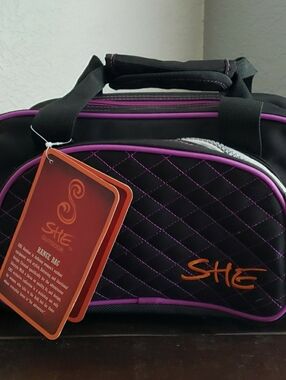 Black & Purple Quilted Women’s Range Bag